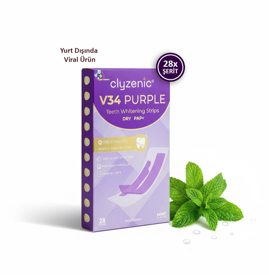 Clyzenic V34 PAP+ Diş Beyazlatıcı Bant