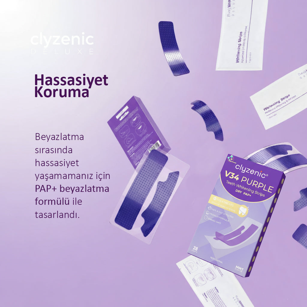 Clyzenic V34 PAP+ Diş Beyazlatıcı Bant