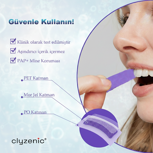 Clyzenic V34 PAP+ Diş Beyazlatıcı Bant